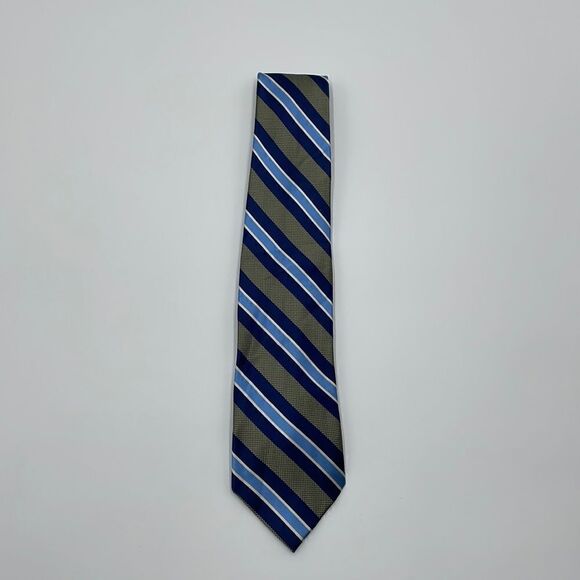 Blue striped tango by max raab necktie NWOTS - Picture 1 of 6
